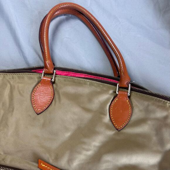 Dooney & Bourke Nylon Large Pocket Satchel with Leather Trim - Picture 3 of 9